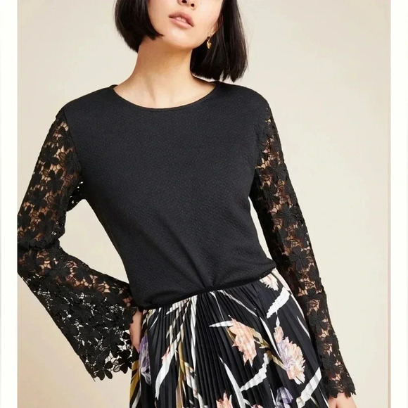 ANTHROPOLOGIE Delilah Lace Top Eri + Ali SIZE XS - Picture 1 of 8